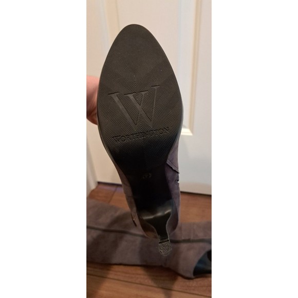 Worthington Women's Knee-High Tall Boots Light Grey Suede Size 9 - Picture 6 of 6